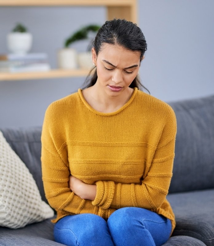 Cramping or feeling bloated