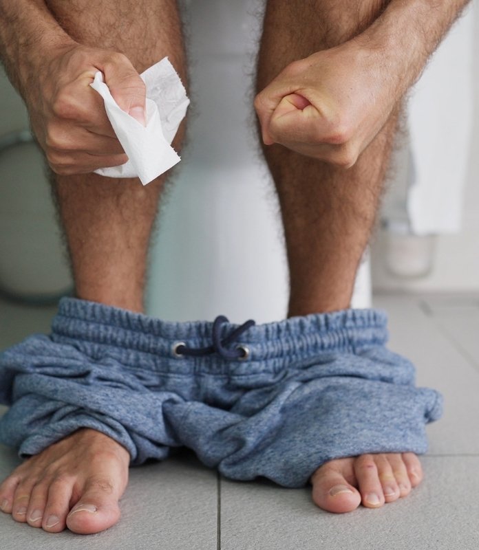 Inability to pass a stool without straining