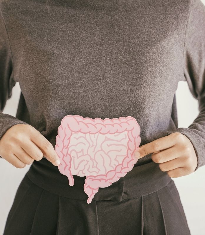 Less frequent bowel movements