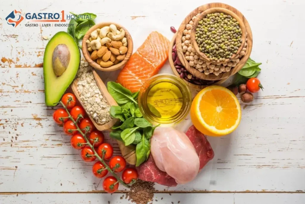 Balanced nutrient rich meal plan featuring fresh vegetables and proteins for cancer recovery